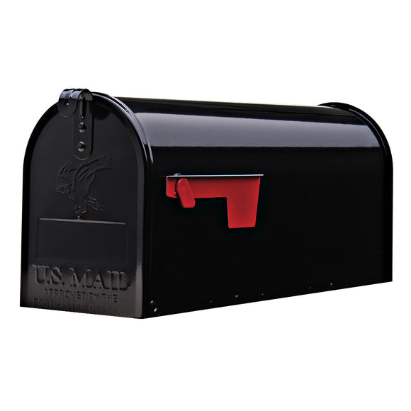 Gibraltar Elite Post Mount Mailbox (Black, Medium)