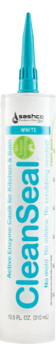 Sashco  10.5 oz CleanSeal Active Enzyme Adhesive Caulk, White