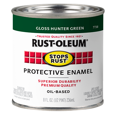 Rust-Oleum® Protective Enamel Brush-On Paint Gloss Hunter Green (32 Oz, Gloss Hunter Green)
