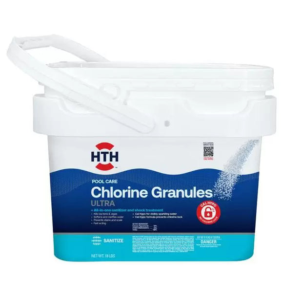 HTH® Pool Care Chlorine Granules Ultra 18 lbs