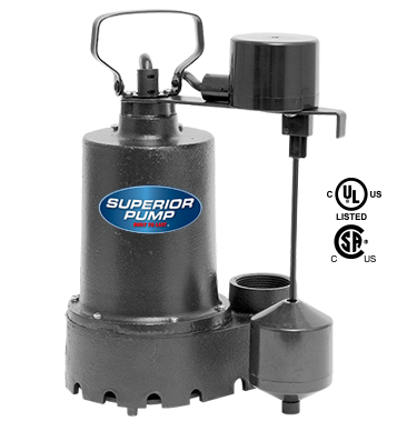 Superior Pump  1/3 HP Submersible Cast Iron Sump Pump