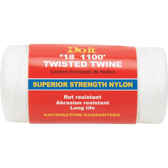 Do it #18 x 1100 Ft. White Nylon Twisted Twine