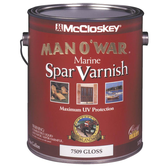 McCloskey Man O'War Gloss Spar Marine Interior & Exterior Varnish, Gallon