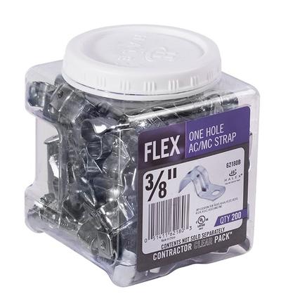 Halex Flexible Metal Conduit 1-hole Straps (3/8