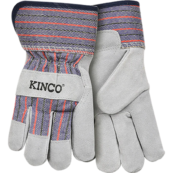 Kinco Kids' Suede Leather Palm with Safety Cuff