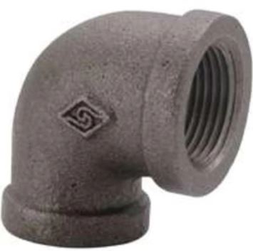 Worldwide Sourcing 90 Degree Elbow Black