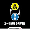 Milwaukee SHOCKWAVE Impact Duty™ QUIK-CLEAR™ 2-in-1 Magnetic Nut Drivers