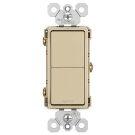 Radiant 2 Single-Pole Switch, 15A, 125-Volt, Ivory