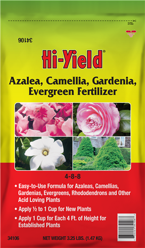Hi-Yield Azalea, Camellia, Gardenia, Evergreen Fertilizer 4-8-8