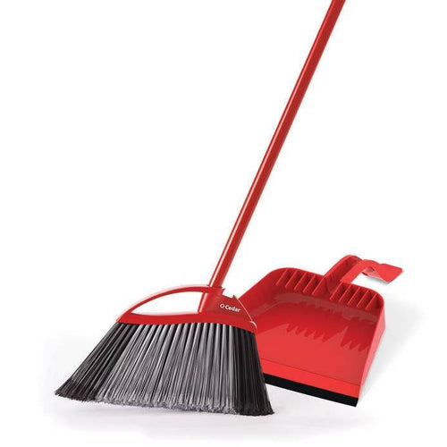 O-Cedar PowerCorner® Pet Pro Broom & Step-On Dust Pan
