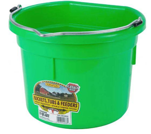 Miller 8 Qt Flat Back Plastic Bucket