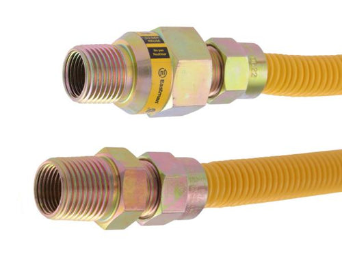 Eastman 1/2 in. OD ArmorBoost™ EFV Gas Connector - MIP x MIP