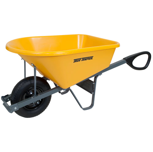 True Temper Poly Wheelbarrow with Total Control Handles