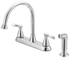 Boston Harbor Kitchen Faucet 4-Faucet Hole Chrome Plated