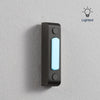 Globe Heath Zenith Black Metal Wired Lighted Push Doorbell Button