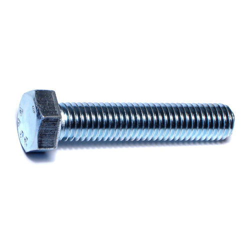 Monster Fastener Zinc Plated Steel Coarse Full Thread Hex Head Tap Bolts
