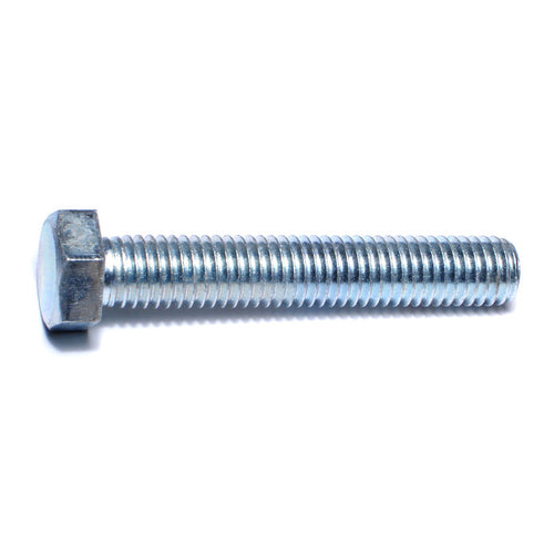 Monster Fastener Zinc Plated Steel Coarse Full Thread Hex Head Tap Bolts