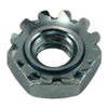 Monster Fastener Zinc Plated Grade 2 Steel Coarse Thread Kep Lock Nuts
