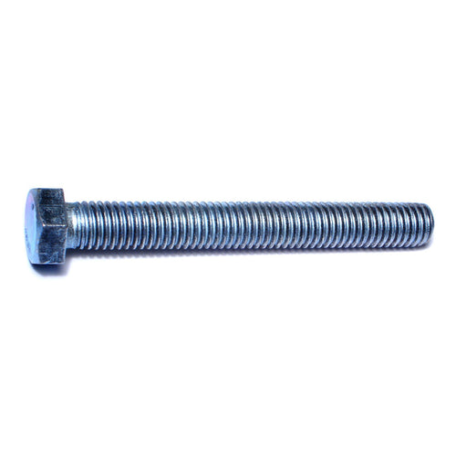 Monster Fastener Zinc Plated Steel Coarse Full Thread Hex Head Tap Bolts