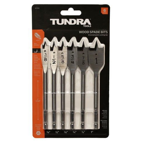 Tundra 6 Piece Spade Bit Set