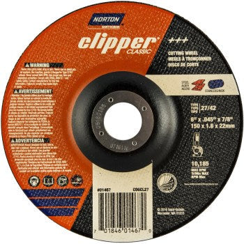 Norton 70184601467 01467 6 Rt Ang Cut Off Wheel